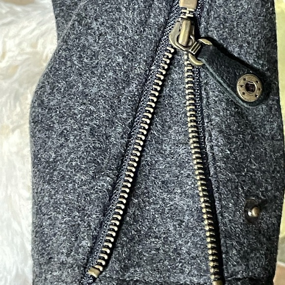 HARLEY DAVIDSON GREY WOOL/RAYON BLEND COAT - Picture 7 of 12